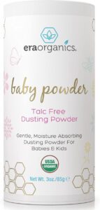 7Era Organics Talc Free Baby Powder 90ml USDA Certified Dusting Powder by Honeybuns Non-GMO