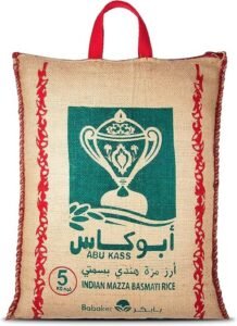 ABU KASS INDIAN MAZZA BASMATI RICE 5kg - افضل انواع الارز البسمتى فى السعودية
