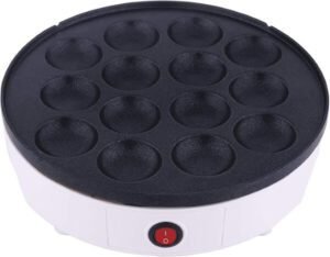 ALSAIF 700W Electric Mini panCakes Maker 14 Pcs Molds Machine White E04411 - افضل صانعة بان كيك