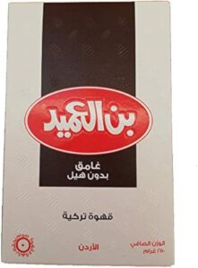 Al Ameed Cofee AL-Ameed Turkish Dark without Cardamom 250g - افضل نوع قهوة تركية