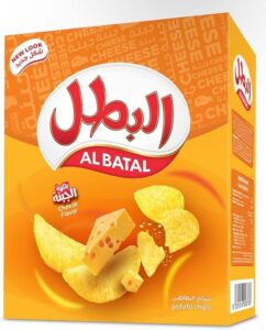 Al Batal Cheese Flavor Potato Chips 12 x 23 g - افضل الشبسات