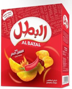 Al Batal Chilli Flavor Potato Chips 12 x 23 g - افضل الشبسات