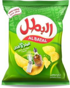 Al Batal Salt & Vinegar Flavor Potato Chips 110 g