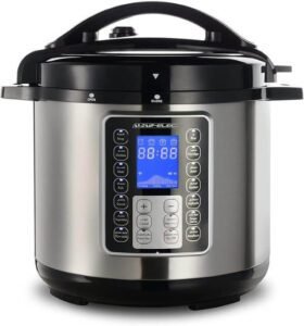 Al Saif Electric Electric Pressure Cooker Pro 10 Liter 1400 Watts Silver E04112