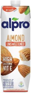 Alpro Unsweetened Almond Drink 100% Vegan, Gluten Free, Dairy Free, Suitable for Vegetarians, Naturally Lactose Free, 1 Litre