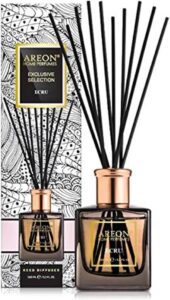 Areon Home Perfume Reed Diffuser 150 Ml Exclusive 10 Rattan Reeds - Ecru - افضل فواحات اعواد