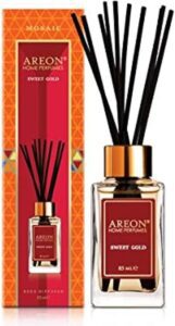 Areon Home Perfume Reed Diffuser 85 Ml Mosaic 10 Rattan Reeds - Sweet Gold - افضل فواحات اعواد