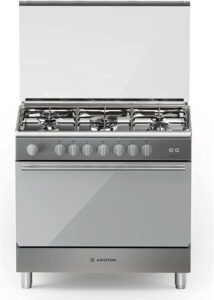 Ariston Gas Cooker with 5Gas Burners BAM951EGSS - افضل فرن غاز