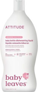 Attitude Baby Bottle & Dishwashing Liquid Natural Fragrance Free 700Ml