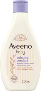 Aveeno Baby Calming Comfort Bedtime Bath Wash 250ml - افضل غسول جسم للاطفال