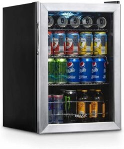 BANCOOL Small Display Fridge for Personal or Office Use