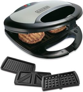 BLACK & DECKER 3-in-1 Sandwich Maker 750W TS2090-B5