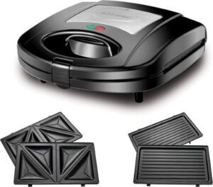 BLACK+DECKER Sandwich & Grill Maker 650-780W Power TS2120-B5 - افضل شواية سندوتشات