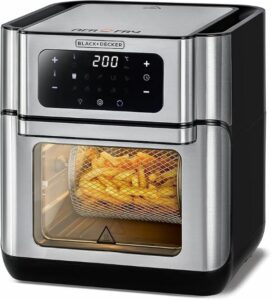 BLACK+DECKER XL Digital Air Fryer Oven 12L 1500W AOF100-B5 - افضل قلاية هوائية بلاك اند ديكر