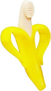 Banana Shape Baby Teether Silicone Teething Toys for Infant 3 Months and Above