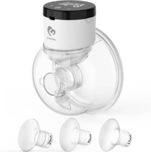 Bellababy Hands-Free Breast Pump Wearable Upgraded with 17mm 19mm 21mm Inserts 6 oz 