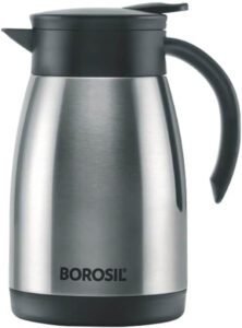 Borosil - Stainless Steel Teapot- Vacuum Insulated Silver 750ML