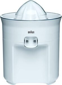 Braun Citrus Juicer 60W Anti Drip Spout Dishwasher Safe CJ3050WH - افضل عصارة برتقال