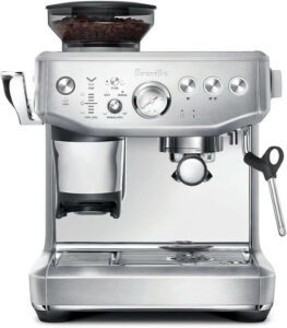 Breville Brushed Stainless Steel The Barista Express Impress Coffee Maker BES876BSS