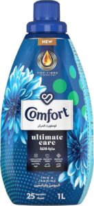 COMFORT Concentrated Fabric Softener Iris & Jasmine for long lasting fragrance 1L