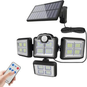 CTDZLED Solar Lights Outdoor Motion Sensor Security Lights Separate Solar Panel