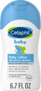 Cetaphil Baby Daily Lotion with Organic Calendula Hypoallergenic 6.7 Fl. Oz - افضل لوشن للجسم للاطفال