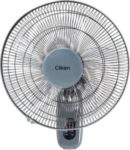 Clikon 16 Inches Wall Fan With Remote Control 45W- Black - افضل انواع مروحة حائط