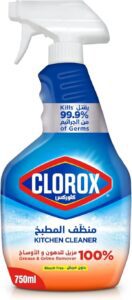 Clorox Kitchen Cleaner Spray 750ml No Bleach Kills 99.9% of Germs - افضل منظفات المطبخ