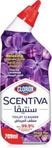 Clorox Scentiva Toilet Cleaner 709ml Tuscan Lavender No Bleach Kills 99.9% of Viruses and Bacteria - اقوى منظف مراحيض