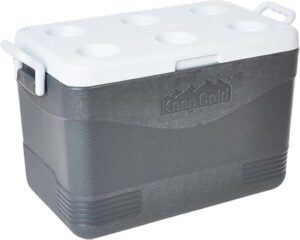 Cosmoplast Keep Cold Plastic Picnic Icebox 46 Liter - Grey-1 - افضل حافظة ثلج