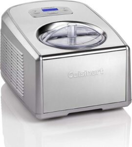 Cuisinart Ice Cream and Gelato Maker Makes Ice Cream Stainless Steel ICE100BCU - افضل ماكينة صنع الايس كريم