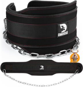 DMoose Dipping Belt with Chain For Pull Ups Training Weightlifting - أفضل حزام رفع الأثقال