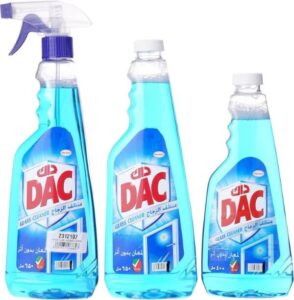 Dac Glass Cleaner For Spotless and Sparkling Surfaces (2 x 650ML + 400ML) - افضل منظف للزجاج