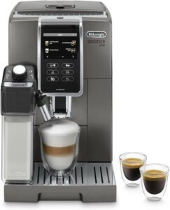 Delonghi Fully Automatic Coffee Machine ECAM370.95.T Silver - افضل ماكينة قهوة ديلونجي