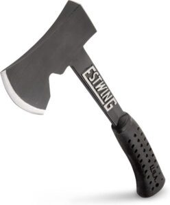 Estwing Camper's Axe 14 Hatchet with Forged Steel Construction & Shock Reduction Grip EB-25A