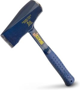 Estwing Fireside Friend Axe 14 Wood Splitting Maul with Forged Steel Construction & Shock Reduction Grip E3-FF4 - افضل فاس للحطب