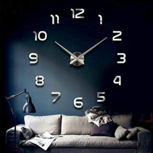FASHION in THE CITY 3D DIY Mirror Surface Wall Clock Big Size Wall Decorative Clocks - افضل ساعة حائط