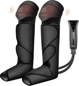 FIT KING Foot and Leg Massager for Circulation with Knee Heat with Hand-held Controller