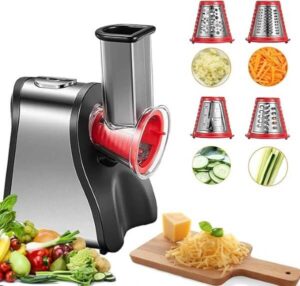 FOHERE Electric Cheese Grater Shredder Electric Salad Maker for Home Kitchen Use - افضل مبشره كهربائيه