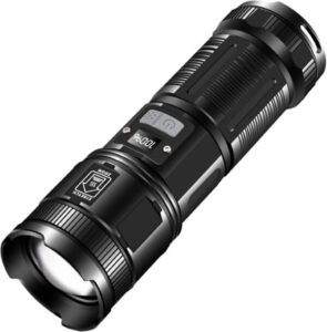 FUOOX Rechargeable Flashlights High Lumens 150000 Lumens Super Bright LED Flashlight - افضل الكشافات اليدويه