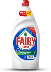 Fairy Plus Antibacterial Dishwashing Liquid Soap with alternative power to bleach 1L