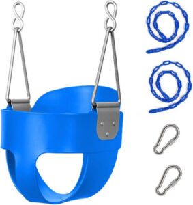 Feitycom Full Bucket Toddler Swing Seat Heavy Duty Kids Swing Seat for Backyard - افضل مراجيح للاطفال