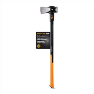 Fiskars 8 lb Splitting Maul 36 Shock-Absorbing Comfort Grip Handle Rust Resistant Forged Steel Blade - افضل فاس للحطب