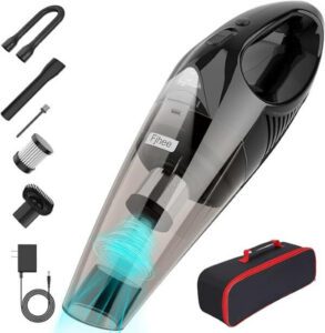 Fjhee Handheld Vacuum Cordless, Portable Car Vacuum with 8.5Kpa Powerful Suction