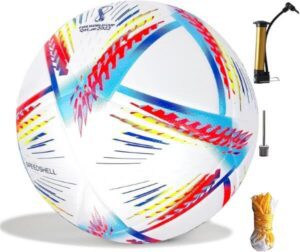 Football Soccer Ball Football Club Training Ball Club Ball with Air Pump Size 5 - افضل كرات القدم