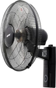 Geepas 16-Inch Table Fan 3 Speed Settings With Oscillating-Rotating And Static Feature - افضل انواع مروحة حائط