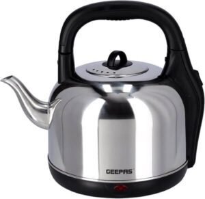 Geepas Electric Kettle Chrome Silver 4.2L Gk38025 - افضل غلاية ماء ستيل