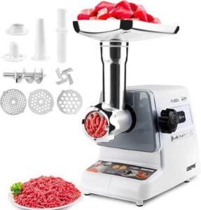 Geepas Electric Meat Grinder Capacity 1 Kg White GMG767