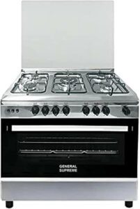 General Supreme 5 Burners Gas Cooker 90cm x 60cm Size - افضل فرن غاز