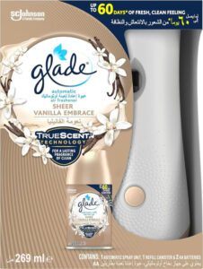 Glade Automatic Air Freshener Spray Holder with Adjustable Time-Release Function 269ml - افضل انواع معطر الجو